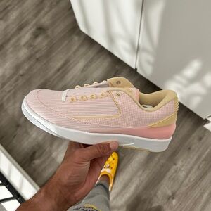 Jordan Pink and Cream Athletic Shoes